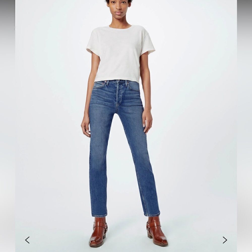 Re/Done Comfort Stretch HighβRise Ankle Crop Jeans size 26,βNWOT
